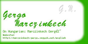 gergo marczinkech business card